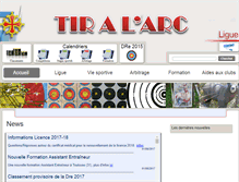 Tablet Screenshot of ligue-mp-tiralarc.fr